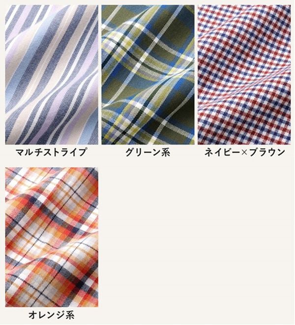 「＜バイロフト（Ｒ）＞カシミヤタッチネルシャツ（メンズシャツ）」｜詳細画像