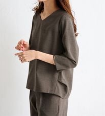 RANAN（ラナン）の「洗える！タック使いブラウス（ブラウス）」