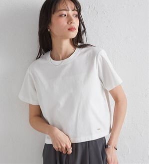 RANAN（ラナン）の「マルチファンクション　ベーシッククロップドT（Tシャツ）」｜ホワイト
