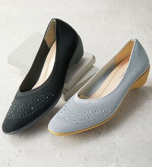 BELLUNA（ベルーナ）の「きらきらビジューニットパンプス（パンプス）」｜詳細画像