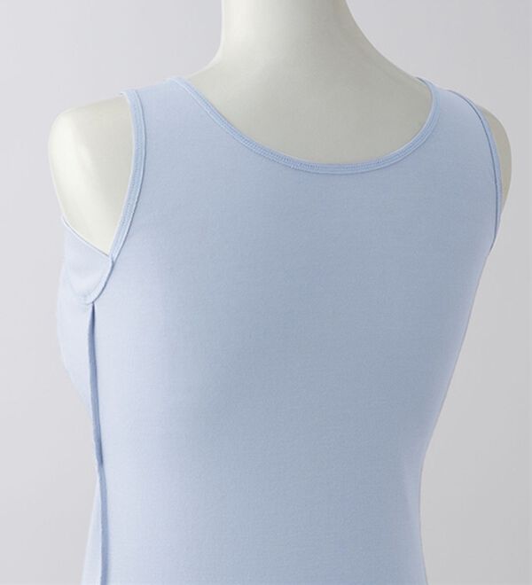 LAVIENNE（ラヴィエンヌ）の「＜さらりラボ＞サラッと涼しい綿混カップ付タンク（肌着・インナーウェア）」｜詳細画像