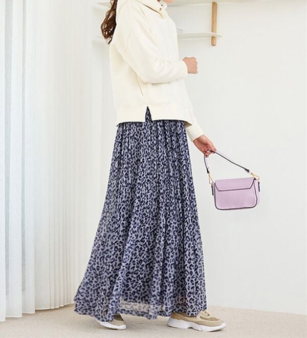 RANAN（ラナン）の「シフォンプリーツマキシスカート（ロングスカート）」｜詳細画像