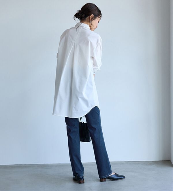 BELLUNA（ベルーナ）の「ヒンヤリ快適！接触冷感ニットデニムパンツ（フルレングスパンツ）」｜詳細画像