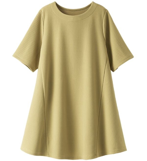 BELLUNA（ベルーナ）の「ひんやり！ポコポコエンボス素材－３ｋｇ見えチュニック（チュニック）」｜詳細画像