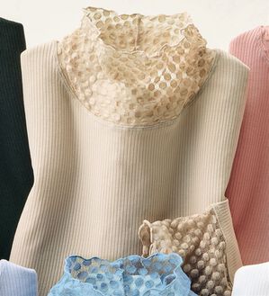 ルフラン（ルフラン）の「重ねてかわいい水玉使いカットソー（カットソー）」｜モカ