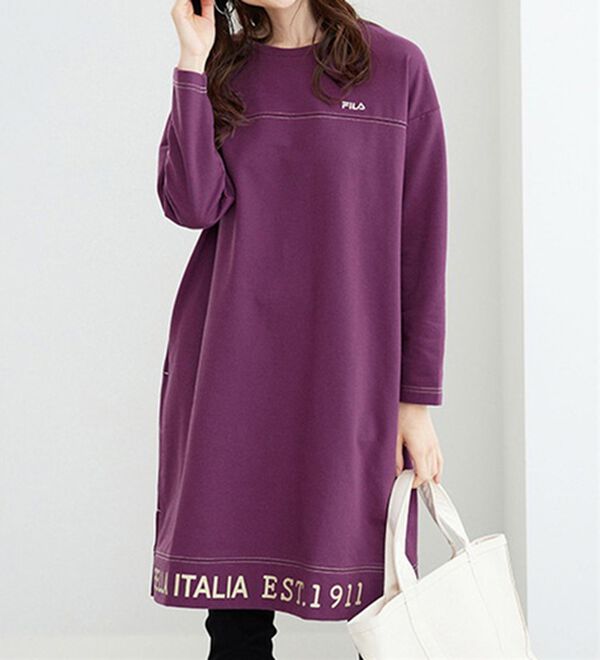 BELLUNA（ベルーナ）の「＜ＦＩＬＡ＞配色ステッチデザインワンピース（その他ワンピース）」｜詳細画像