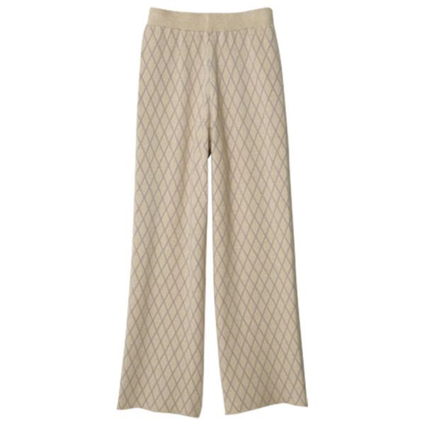 RANAN（ラナン）の「ニットジャカードパンツ（フルレングスパンツ）」｜詳細画像