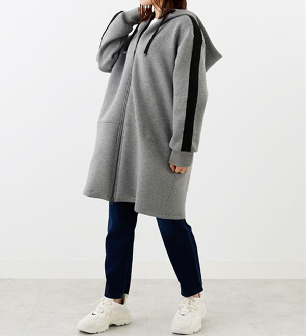 BELLUNA（ベルーナ）の「【Ｌａｇｒｉｌｕａ】ダンボール素材配色デザインパーカー（パーカー）」｜詳細画像