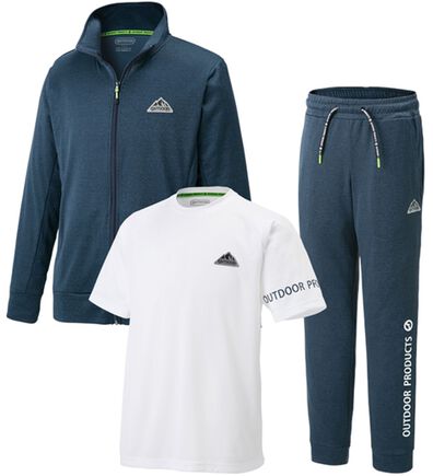「【３点セット】＜アウトドアプロダクツ＞カチオン杢アクティブスーツ（メンズスポーツウェア（トップス））」