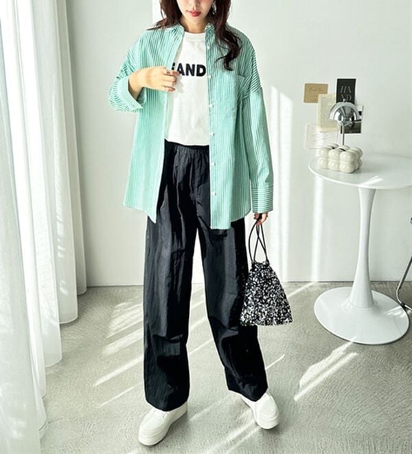 GeeRA（ジーラ）の「アソート柄オーバーサイズシャツ（シャツ）」｜詳細画像