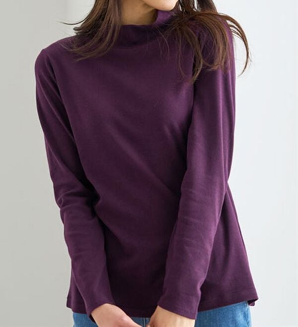 BELLUNA（ベルーナ）の「吸湿発熱ハイネックプルオーバー（カットソー）」｜詳細画像