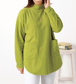 BELLUNA（ベルーナ）の「ポケット付裾ラウンドフリースプルオーバー（チュニック）」｜詳細画像