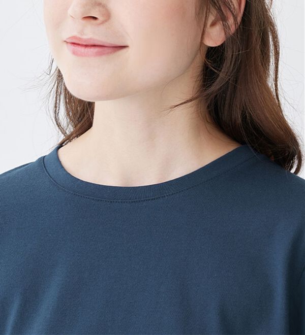 Viola e Viola（ヴィオラ エ ヴィオラ）の「異素材切替７分袖ゆるプルオーバー（カットソー）」｜詳細画像