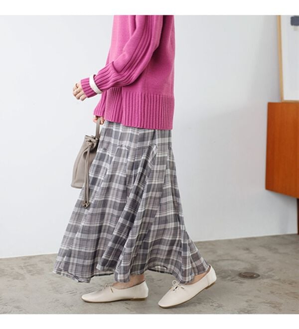 GeeRA（ジーラ）の「切替フレアーロングスカート（ロングスカート）」｜詳細画像