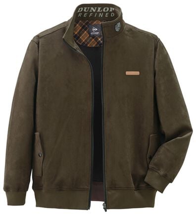 「＜ダンロップ・リファインド＞のびのびスエード調快適ブルゾン（メンズブルゾン）」