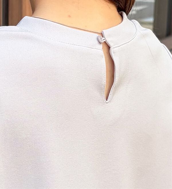 RANAN（ラナン）の「【ひんやり・ＵＶ】異素材切替ペプラムプルオーバー（カットソー）」｜詳細画像