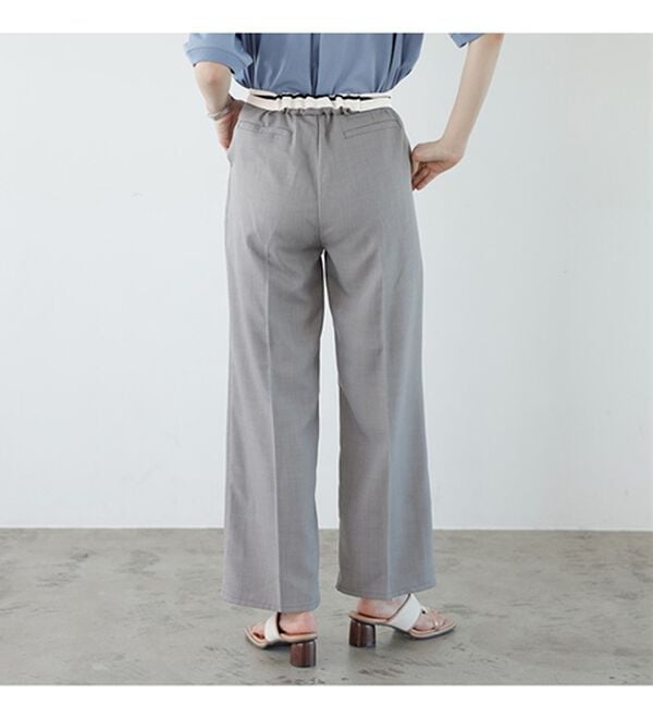 GeeRA（ジーラ）の「２ＷＡＹハイウエストスラックスパンツ（フルレングスパンツ）」｜詳細画像