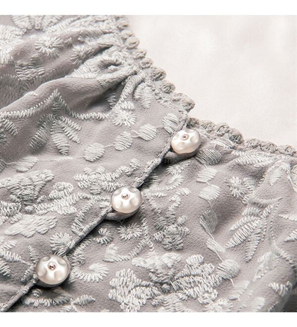 VINNO（ヴィノ）の「刺しゅうレースチュニック（チュニック）」｜詳細画像