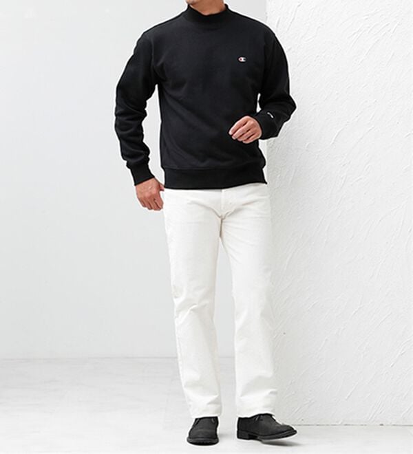 「＜チャンピオン＞モックネック裏起毛トレーナー（メンズトレーナー）」｜詳細画像
