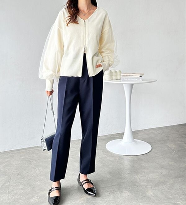 GeeRA（ジーラ）の「美脚きれい魅せ！テーパードパンツ（フルレングスパンツ）」｜詳細画像