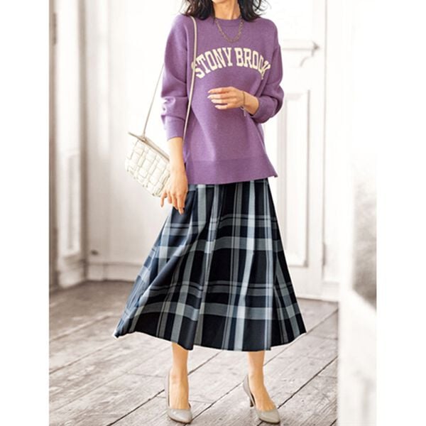 BELLUNA（ベルーナ）の「ジャカードニット素材ロゴプルオーバー（ニット・セーター）」｜詳細画像