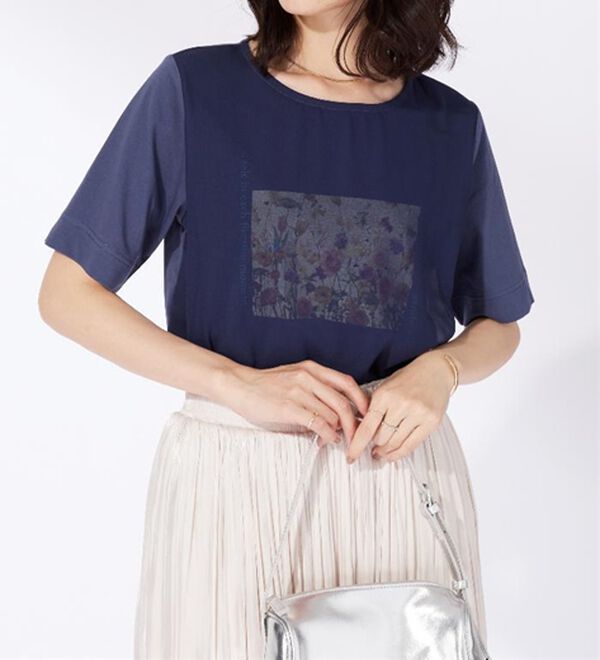 BELLUNA（ベルーナ）の「〈日比谷花壇〉シフォン重ねプルオーバー（カットソー）」｜詳細画像