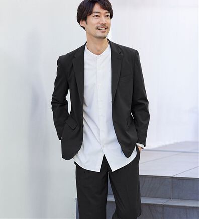 REMEN'S（リメンズ）の「【接触冷感】楽ちんセットアップ（ビジネススーツ）」