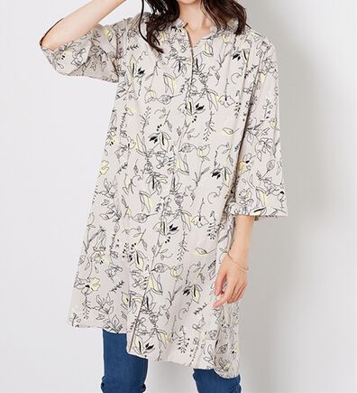 BELLUNA（ベルーナ）の「レーヨン素材袖フレアーワンピース（その他ワンピース）」