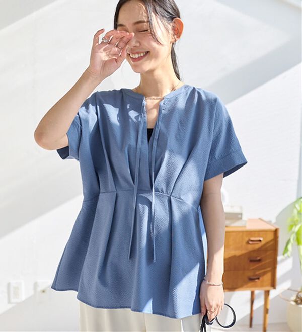 Viola e Viola（ヴィオラ エ ヴィオラ）の「風が通り抜ける！サッカーチュニック（チュニック）」｜ブルー