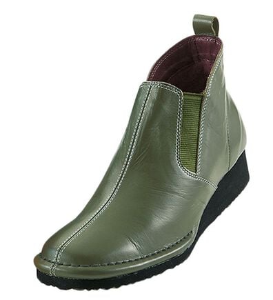 ルフラン（ルフラン）の「ぬくぬくフリース牛革ゴアブーティ（ブーツ）」