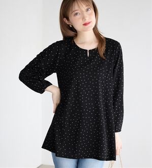 alotta（アロッタ）の「【６つの機能付き】ラインストーン付美人シルエットチュニック（チュニック）」｜ドット