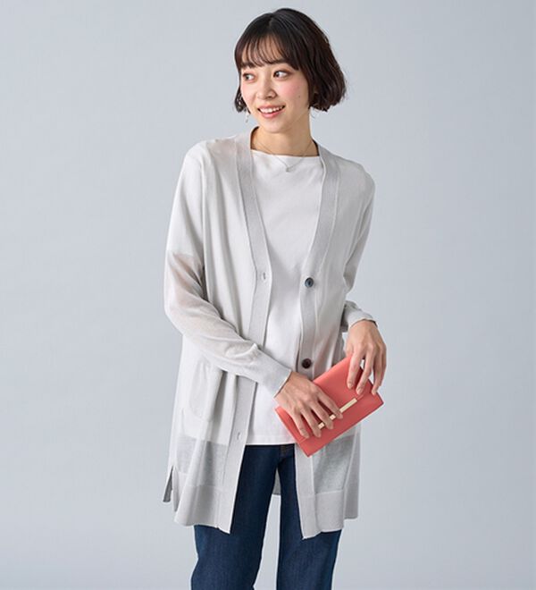 BELLUNA（ベルーナ）の「ＩＣＥＣＬＥＡＮｌｉｇｈｔ！多機能素材ニットカーディガン（ニットカーディガン）」｜詳細画像