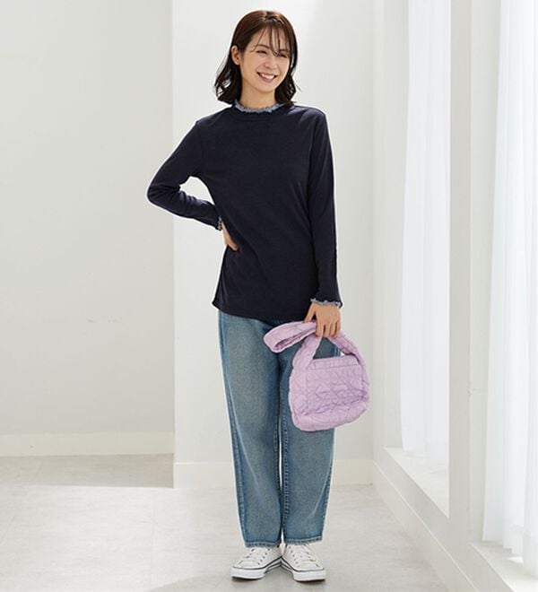 BELLUNA（ベルーナ）の「重ね着風フリル衿プルオーバー（カットソー）」｜詳細画像