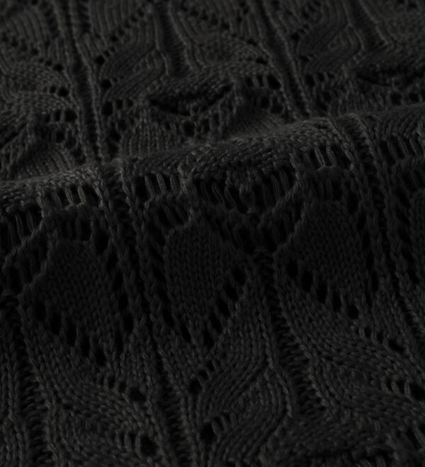 BELLUNA（ベルーナ）の「リボン柄透かし編ニットプルオーバー（ニット・セーター）」｜詳細画像