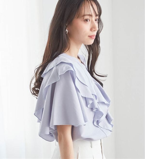 RANAN（ラナン）の「ラッフルフリルブラウス（ブラウス）」｜詳細画像