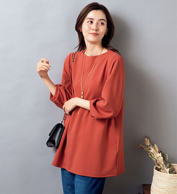 ルフラン（ルフラン）の「【４色組】程よくきちんと＊新感覚プルオーバー（カットソー）」｜詳細画像