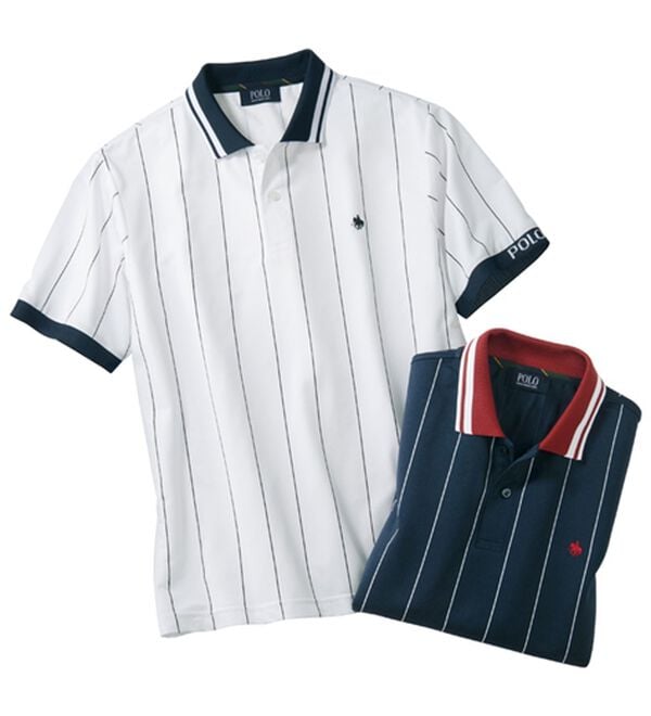 「【２色組】＜ポロ・ビーシーエス＞トラッドポロシャツ（メンズポロシャツ）」｜2色組