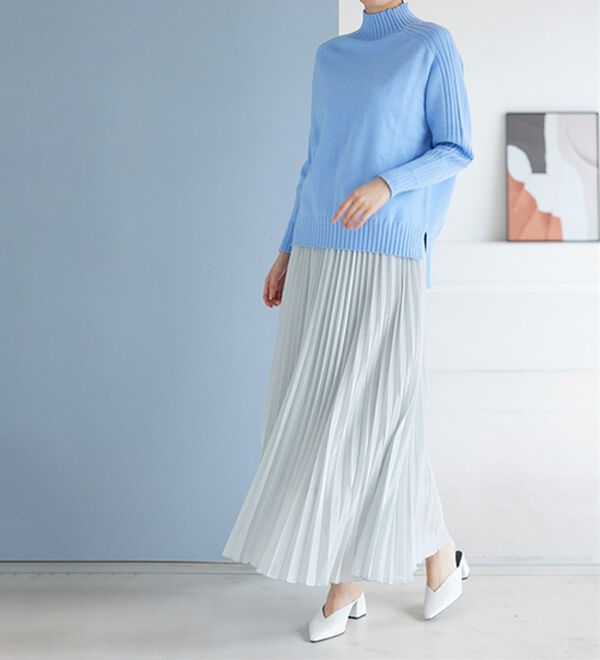 RANAN（ラナン）の「シャイニープリーツスカート（ロングスカート）」｜詳細画像