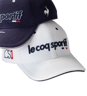 「＜ルコック＞定番ロゴキャップ（メンズ帽子）」｜ホワイト