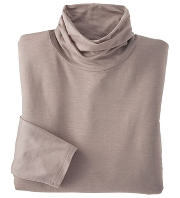 BELLUNA（ベルーナ）の「なめらかテンセル（ＴＭ）繊維ストレッチプルオーバー（カットソー）」｜ローズグレー