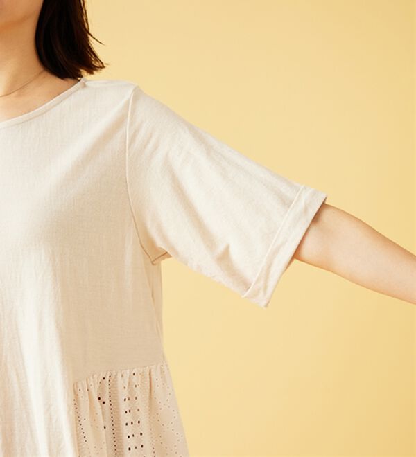 BELLUNA（ベルーナ）の「ヒンヤリ！サイドレース切替チュニック（チュニック）」｜詳細画像