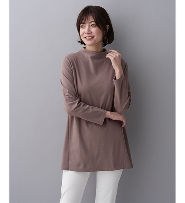 BELLUNA（ベルーナ）の「艶やかコットン１００％チュニック（チュニック）」｜詳細画像