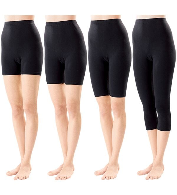 LAVIENNE（ラヴィエンヌ）の「選べる丈がうれしい綿１００％スパッツ（肌着・インナーウェア）」｜詳細画像