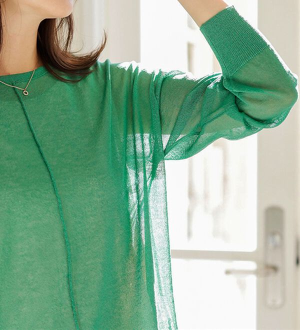 BELLUNA（ベルーナ）の「サラッと爽快！シアー素材ゆったりアンサンブル（アンサンブル）」｜詳細画像