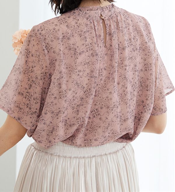 BELLUNA（ベルーナ）の「〈日比谷花壇〉フリル衿シフォンブラウス（ブラウス）」｜詳細画像
