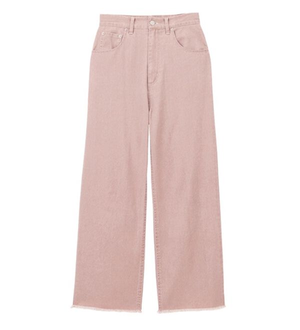 GeeRA（ジーラ）の「オリジナルパッチハイウエストデニム（ワイドパンツ・ガウチョ）」｜詳細画像