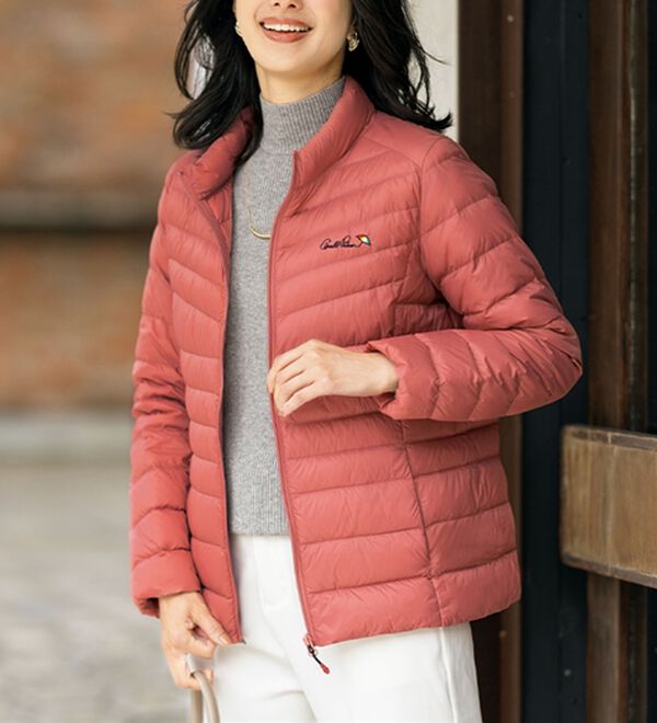 ルフラン（ルフラン）の「【ＡＰ】軽量ダウンジャケット（その他ジャケット）」｜コーラルピンク
