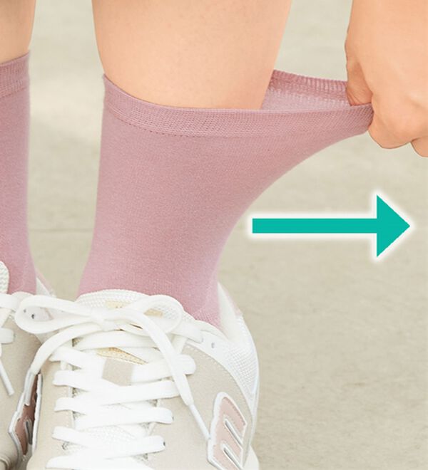 「【３足組】するっとはける歩行サポートソックス３足組（靴下・ストッキング）」｜詳細画像