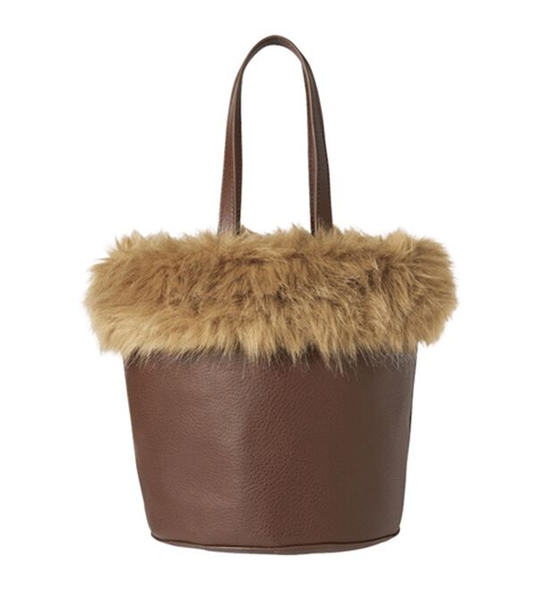 RANAN（ラナン）の「フェイクファーデザインミニトートバッグ（ハンドバッグ）」｜詳細画像