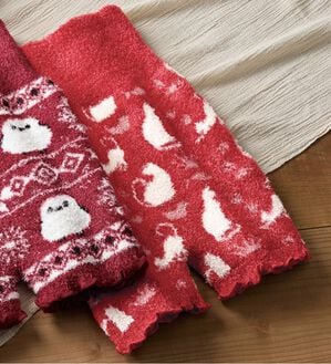 LAVIENNE（ラヴィエンヌ）の「ふわっとあたたか毛糸のパンツ（肌着・インナーウェア）」｜猫柄